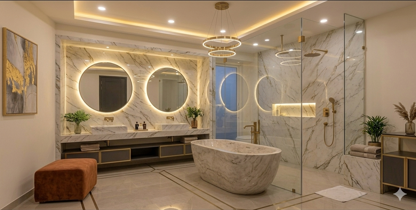 Adarsh Welkin Park apartment bathroom interior