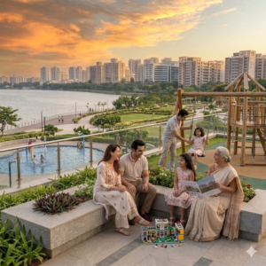 adarsh welkin park lake view premium apartment