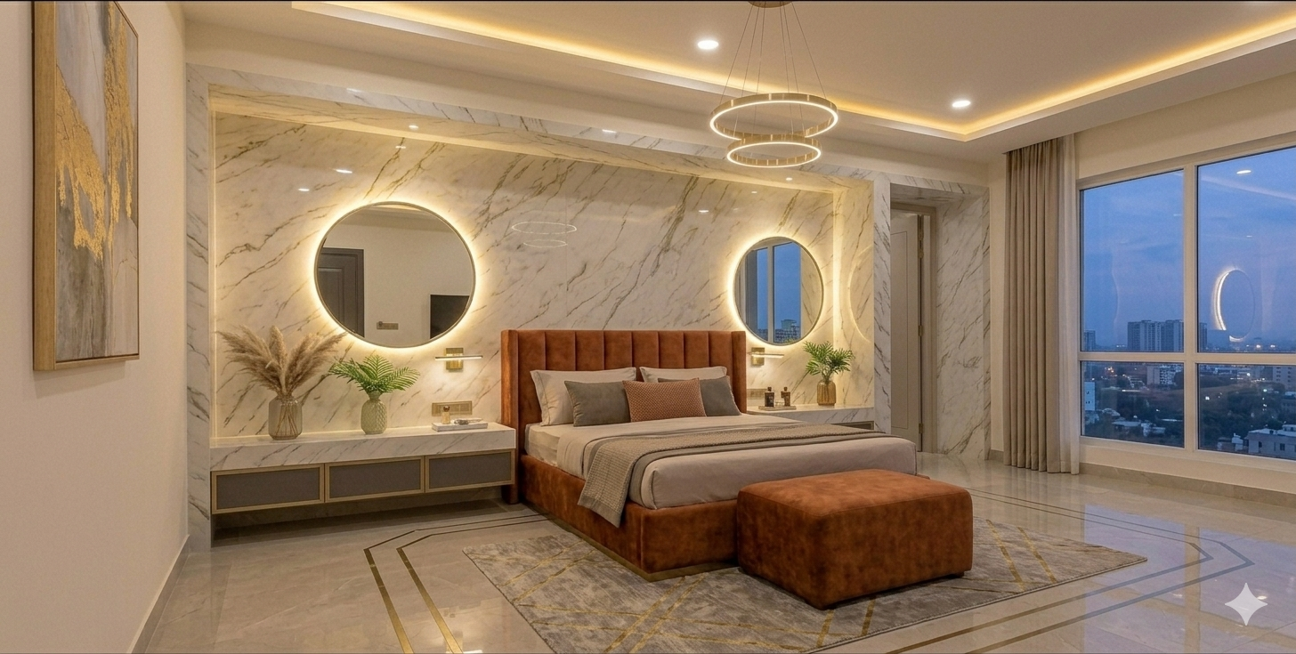 Adarsh Welkin Park premium apartment bedroom interior