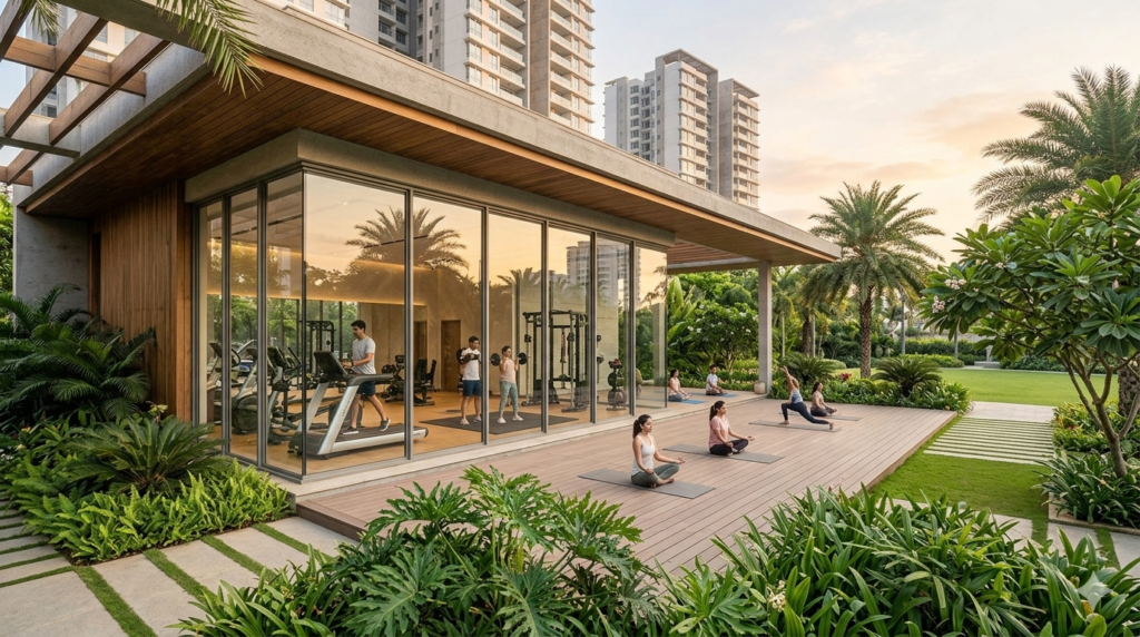 Adarsh Welkin Park gym yoga and wellness center