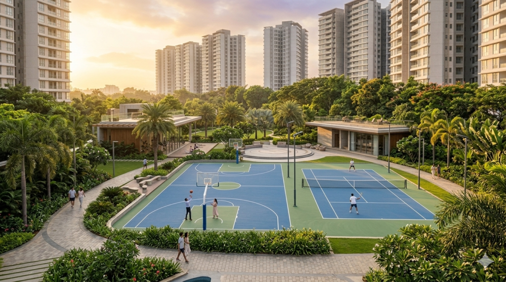 Adarsh Welkin Park sports and recreation amenities